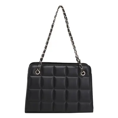White Quilted Chain Shoulder Bag with Red Heart Detail