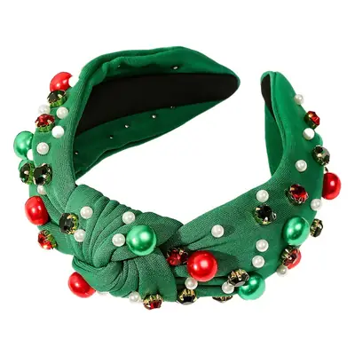 Christmas Headband Set with Diamond Embellishments for Girls