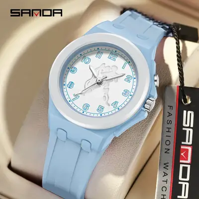 Sanda Waterproof Trendy Sports Watch for Men Women