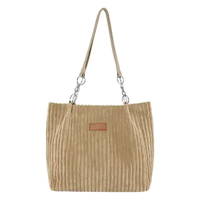 Green Velvet Shoulder Bag for Women Large Capacity