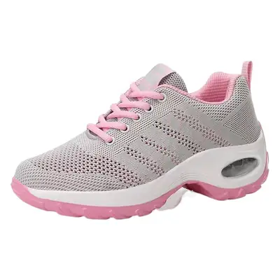 Women's shoes Spring and Autumn new front lace-up casual sneaker platform air cushion shoes wedge shoes cross-border plus size rocking shoes for women