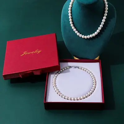 Natural 10mm Pearl Necklace for Mother's Day