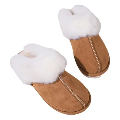 Cross-Border Foreign Trade Wholesale Furry Slippers Warm Thick-Soled Non-Slip Plush Slippers Home Memory Foam Indoor Cotton Slippers