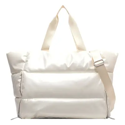 Women's White Waterproof Crossbody Sports Bag