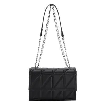 Korean Style Rhombus Chain Embroidered Mini Shoulder Bag