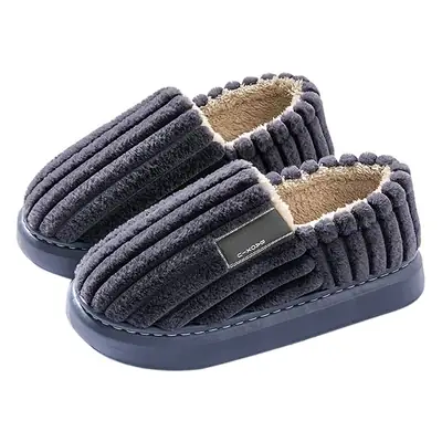 Plus Size Wool Plush Slippers Men Winter Warm