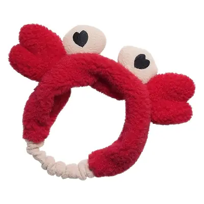 Red Crayon Hair Band for Women Face Wide Brim Hair Clip