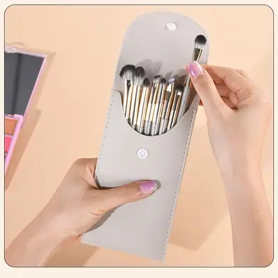Yumoyuan Gilded 8-Piece Eye Makeup Brush Set with Bag
