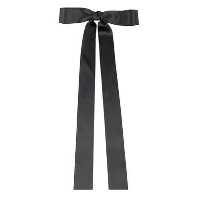 Black Super Long Bow Hairpin Top Clip for Girls