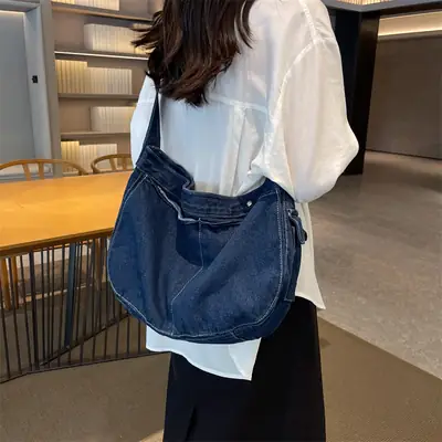 Denim Crossbody Bag Women 2023 Summer