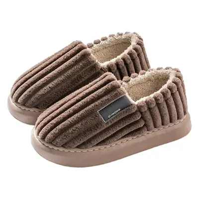 Plus Size Winter Warm Cotton Slippers Men