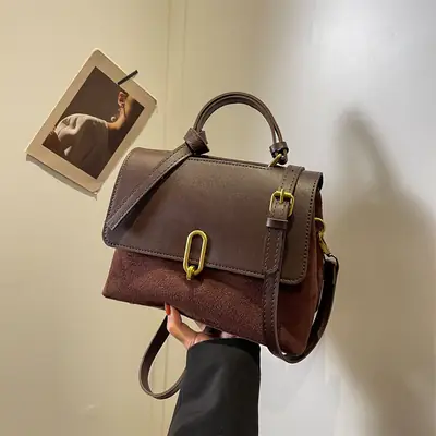 Black Retro Classic Shoulder Bag for Women