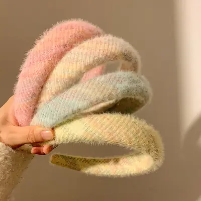 Plush Wide Brim Headband for Women 2023