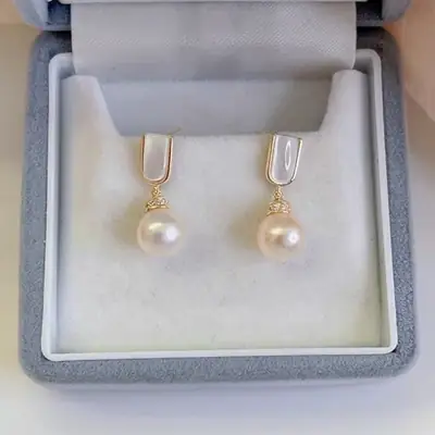 New Style Natural Freshwater Pearl Earrings for Women