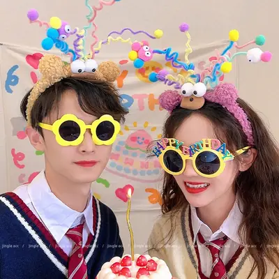 Cute Purple Cartoon Headband for Women
