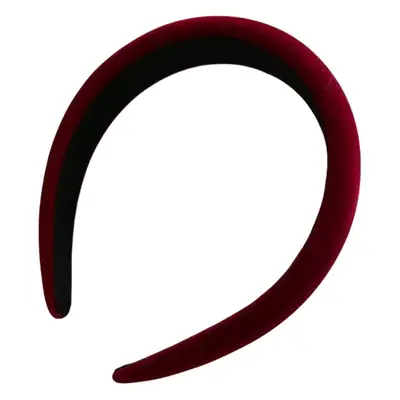 Retro Red Velvet Headband for Women Winter Hair Accessories