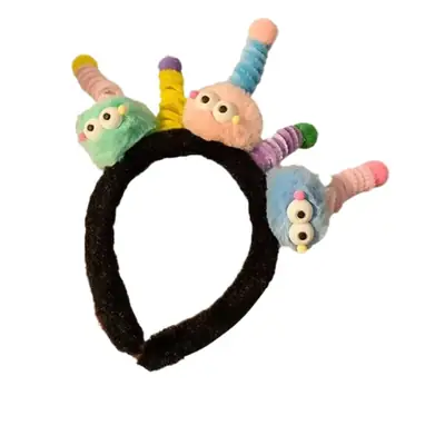 Plush Cartoon Twist Headband for Girls Winter Use