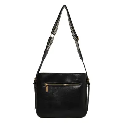 Women Retro Brown Leather Shoulder Bag 2023 Winter