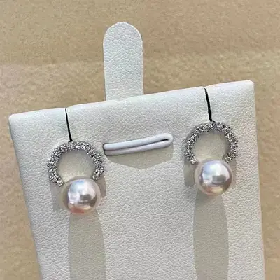 S925 Sterling Silver Pearl Earrings Same Style