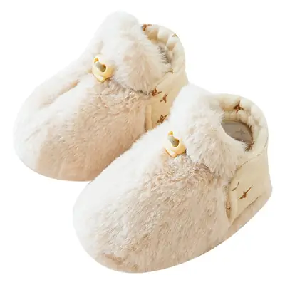 Autumn and Winter Baby Shoes, Warm Shoes and Socks, Soft-Soled Toddler Shoes, 0-6 Months Shoes, Fleece-Lined and Thickeneded, 0-1 Years Old
