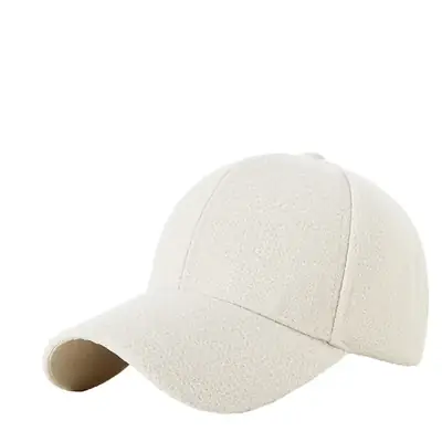 Beige Unisex Baseball Cap Warm Sun Protection