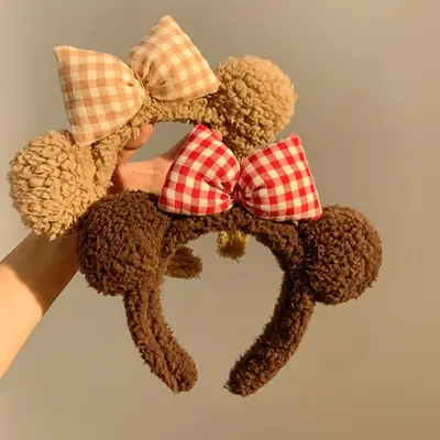 Cute Plush Heart Headband for Women
