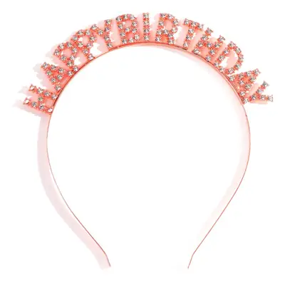 Happy Birthday Rhinestone Headband Dress Up Party Headband