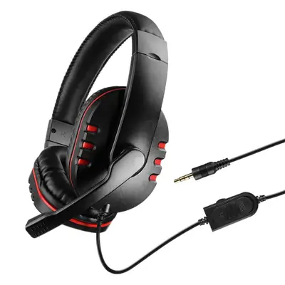 7260 Wired Headset Business Computer Teaching Game Office Wire Control Mute Static Wheat