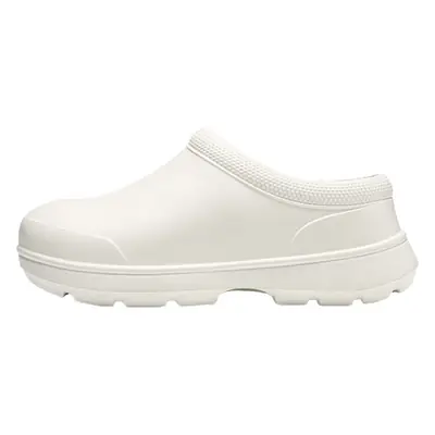 Women Waterproof Closed-Toe Slippers Black Thick Soled