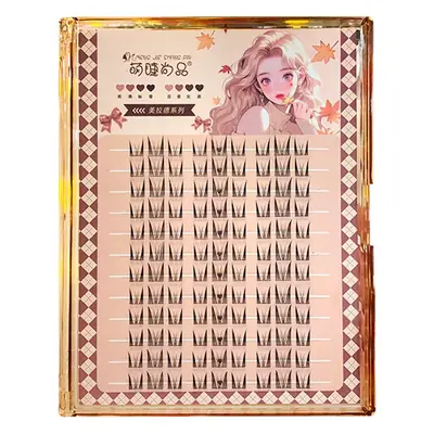 Cute Ciliary Shangpin Tear Man False Eyelashes Black Gold Small Smoked