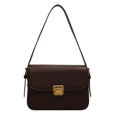 Brown Square Tofu Bag for Women Crossbody Shoulder