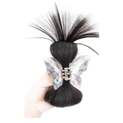 Butterfly Clip Ponytail Hairpin Light Brown Women