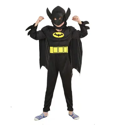 Halloween black bat Iron Man A spider muscle suit children's clothing Avengers Spider-Man cosplay