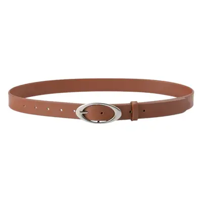 Women's Genuine Leather Belt Brown with Buckle