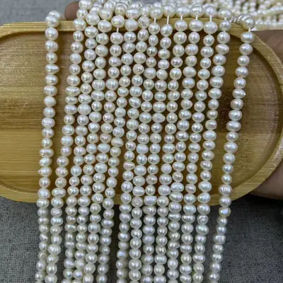 Natural Freshwater Pearl Punch Necklace Set 5-6mm