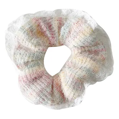 Autumn & Winter Lace Hair Bands Pearl Wool High-Grade Rubber