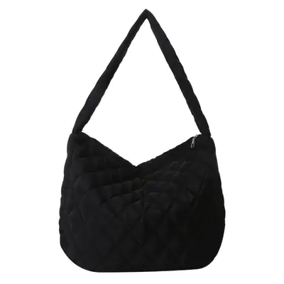 White Quilted Shoulder Bag for Women 2023 Winter