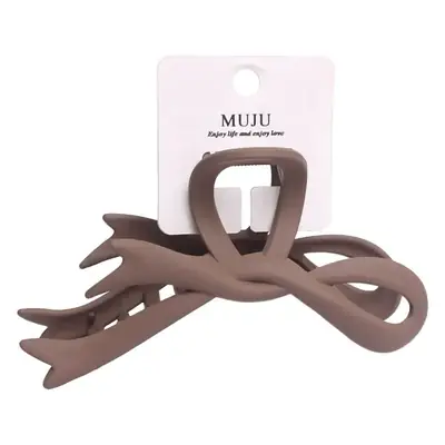 Maillard Style Hair Clip Large Bow Frosted Spray Paint Grab Clip High-End Back Head Shark Clip