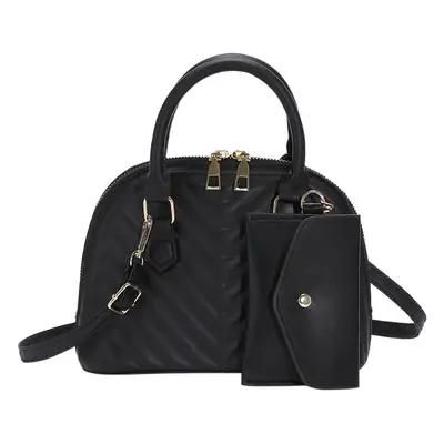 Beige Women's Shoulder Messenger Bag with Gold Hardware