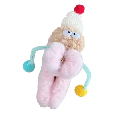 Funny Plush Hairpin with Hat and Teeth