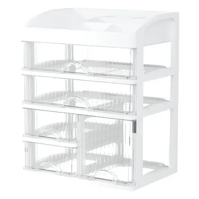 White 4-Tier Makeup & Cosmetics Storage Rack