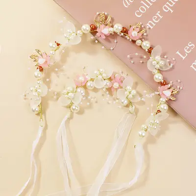 Children's Pearl Flower Hairband for Girls