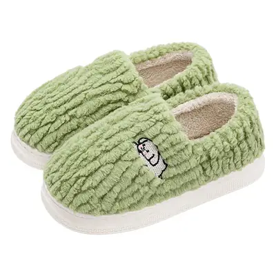 Women Winter Cotton Slippers Grey Beige Non-Slip