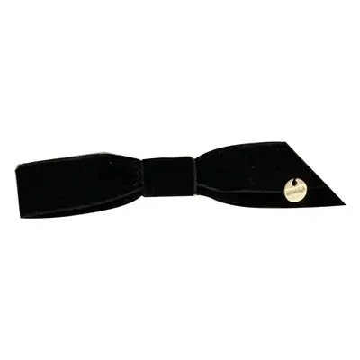 Black Velvet Bow Hairpin Clip for Bangs and Buns