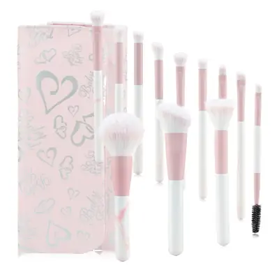 12-piece clear sky makeup brushes set for beginners