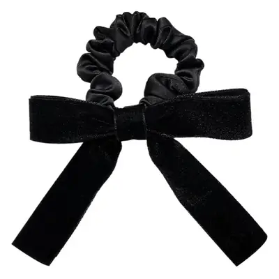 Black Velvet Bow Hair Ring for Women 2023