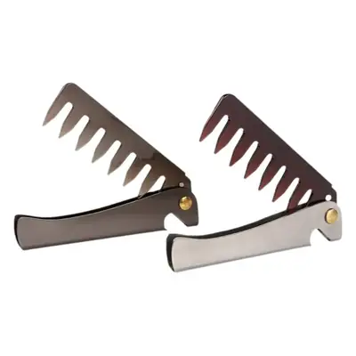 Men's Stainless Steel Wide Tooth Back Comb