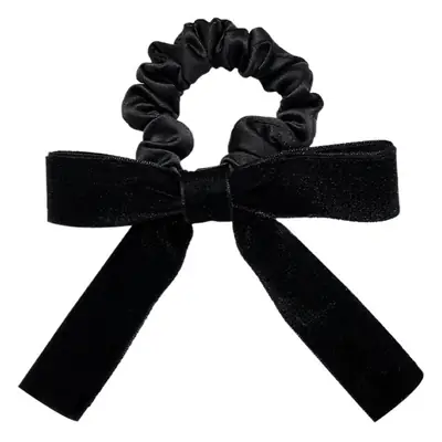 Black Velvet Bow Hair Ring for Women 2023
