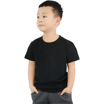 Pure White Short Sleeve T-Shirt for Boys Girls Baby