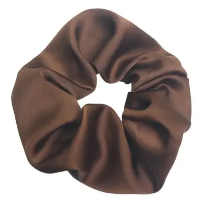 Silk Satin Hair Band Brown Large Size